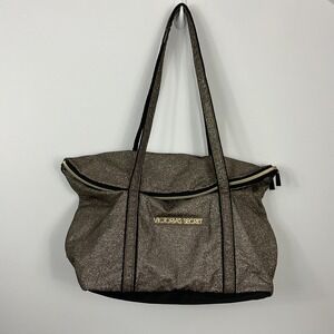 Victoria's Secret‎ Glitter Tote Bag Sparkle Carryall Travel Gym